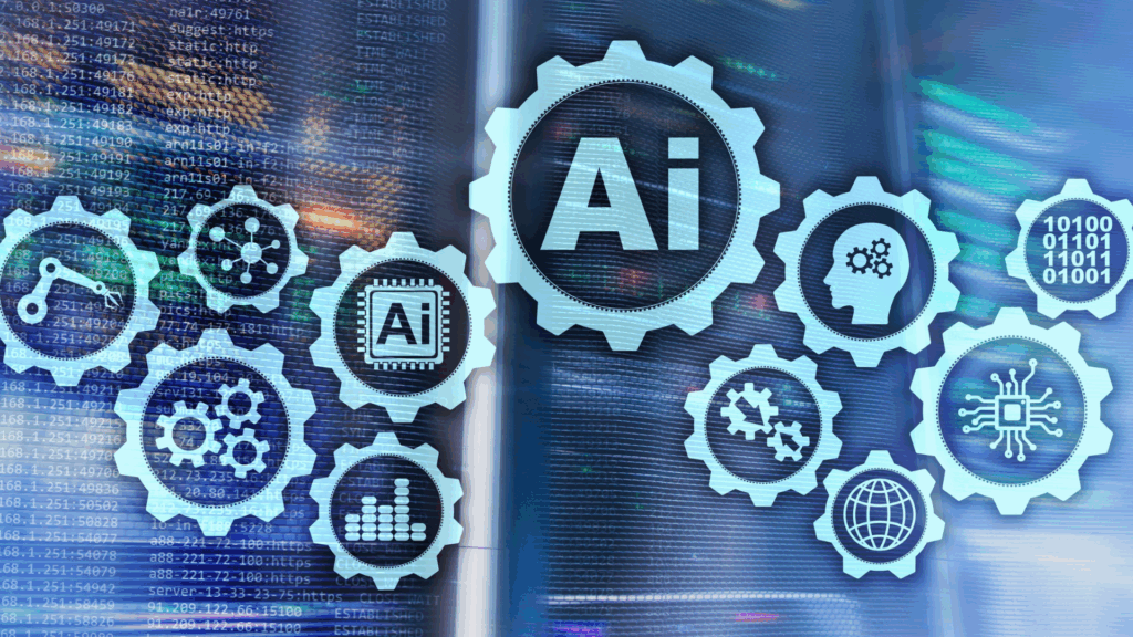 An image illustrating a strategy integrating AI tools into existing business systems