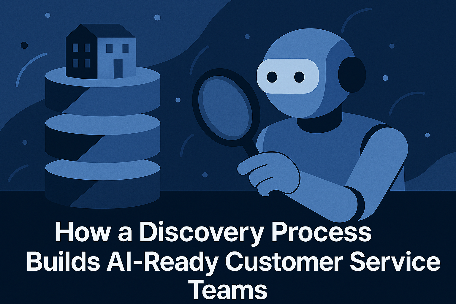 robot looking at the different layers of a business